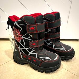 Brand NEW with tags Children’s Bots’ Spider-Man Winter Boots Size 12 kids
